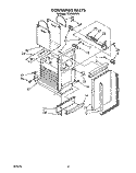 CONTAINER Diagram and Parts List for TC8750XYP0  Whirlpool Trash Compactor