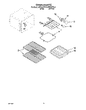 OVEN, LIT/OPTIONAL Diagram and Parts List for KERI500YWH4  KitchenAid Range