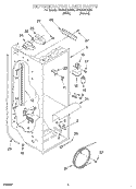 REFRIGERATOR LINER Diagram and Parts List for CS25AEXHN00  Crosley Refrigerator