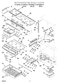 REFRIGERATOR SHELF Diagram and Parts List for KBRC36MHT01  KitchenAid Refrigerator