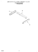 MICROWAVE COMPARTMENT Diagram and Parts List for KEMS308GSS0  KitchenAid Microwave Oven Combo