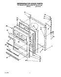 SECTION Diagram and Parts List for RT18DKXAW00  Roper Refrigerator