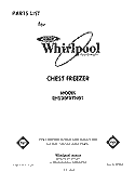 SECTION Diagram and Parts List for EH230FXTN01  Whirlpool Freezer