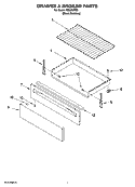DRAWER & BROILER PARTS, OPTIONAL PARTS Diagram and Parts List for IES366RS3  Inglis Range
