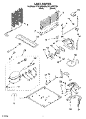 UNIT PARTS Diagram and Parts List for RT21LMXKT08  Roper Refrigerator