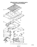 COMPARTMENT SEPARATOR Diagram and Parts List for ET18JKXWF01  Whirlpool Refrigerator