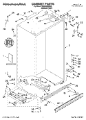 CABINET PARTS Diagram and Parts List for KSSC48QKS02  KitchenAid Refrigerator