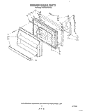 FREEZER DOOR Diagram and Parts List for KTRF22KTPL00  Whirlpool Refrigerator