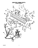 CONTROL PANEL, LIT/OPTIONAL Diagram and Parts List for KUDI220WWH4  KitchenAid Dishwasher