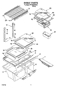 SHELF PARTS, OPTIONAL PARTS Diagram and Parts List for ET9CHKXKB04  Whirlpool Refrigerator