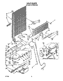 UNIT Diagram and Parts List for ET18HKXTF01  Whirlpool Refrigerator