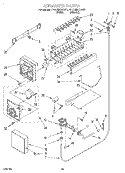 ICEMAKER, LIT/OPTIONAL Diagram and Parts List for 4YED25DQDN01  Whirlpool Refrigerator