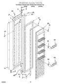 FREEZER DOOR Diagram and Parts List for KSSS48FJT00  KitchenAid Refrigerator