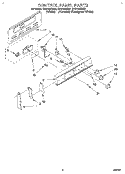 CONTROL PANEL Diagram and Parts List for RF314BXBW1  Whirlpool Range
