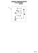 MISCELLANEOUS  PARTS, OPTIONAL PARTS (NOT INCLUDED) Diagram and Parts List for 7MLSQ8000PW1  Whirlpool Washer