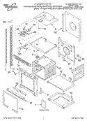 OVEN, LITERATURE Diagram and Parts List for GBD277PDS3  Whirlpool Wall Oven