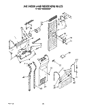 AIR FLOW AND RESERVOIR Diagram and Parts List for KSSS42DAW01  KitchenAid Refrigerator