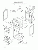 CHASSIS PARTS Diagram and Parts List for WFE301LVQ0  Whirlpool Range