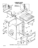 CABINET Diagram and Parts List for DP6000XRP2  Whirlpool Dishwasher