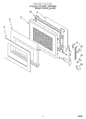 Part Location Diagram of 4393636 Whirlpool BAFFLE-DOR