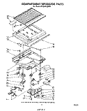 COMPARTMENT SEPARATOR Diagram and Parts List for ET16AK1MWR1  Whirlpool Refrigerator