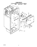 LINER Diagram and Parts List for ET18ZKXWW11  Whirlpool Refrigerator