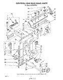 CONTROLS AND REAR PANEL Diagram and Parts List for LA5460XPW3  Whirlpool Washer