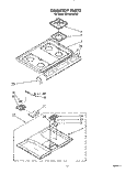 COOKTOP Diagram and Parts List for SF370PEWW3  Whirlpool Range