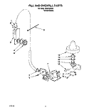 FILL AND OVERFILL Diagram and Parts List for 4KUDC220T5  KitchenAid Dishwasher