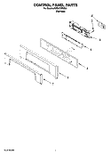 CONTROL PANEL PARTS Diagram and Parts List for RBD275PRS01  Whirlpool Wall Oven