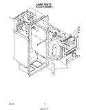 LINER Diagram and Parts List for ET18VKXRWR2  Whirlpool Refrigerator