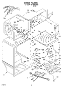 LINER Diagram and Parts List for ST18HPXKQ02  Whirlpool Refrigerator