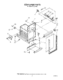 CONTAINER Diagram and Parts List for KUCC150S1  KitchenAid Trash Compactor