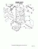 FRAME PARTS Diagram and Parts List for KUCS03FTPA1  KitchenAid Trash Compactor