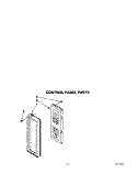 MICROWAVE CONTROL PANEL Diagram and Parts List for KEMI371XBL2  KitchenAid Microwave Oven Combo
