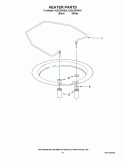 HEATER PARTS Diagram and Parts List for KUDL03IVWH4  KitchenAid Dishwasher