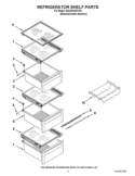 REFRIGERATOR SHELF PARTS Diagram and Parts List for GSC25C4EYY02  Whirlpool Refrigerator
