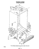 CABINET Diagram and Parts List for ED26MK1LWR1  Whirlpool Refrigerator