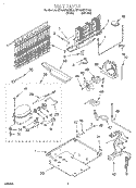 UNIT, LIT/OPTIONAL Diagram and Parts List for RT18AKXGW00  Roper Refrigerator