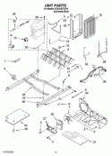 UNIT PARTS Diagram and Parts List for ED5LHEXTD10  Whirlpool Refrigerator