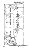 GEARCASE Diagram and Parts List for LA5400XPW3  Whirlpool Washer