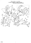 BULKHEAD Diagram and Parts List for LGR7646DZ1  Whirlpool Dryer