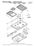 COOKTOP PARTS Diagram and Parts List for KGSS907SBL03  KitchenAid Range