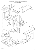 AIR FLOW AND CONTROL Diagram and Parts List for CA21WC00  Crosley Air Conditioner