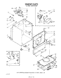 CABINET Diagram and Parts List for LG6901XKW0  Whirlpool Dryer