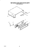 TOP GRILLE AND UNIT COVER Diagram and Parts List for KSSS48DAX01  KitchenAid Refrigerator
