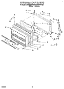 FREEZER DOOR, LIT/OPTIONAL Diagram and Parts List for 3ET22DKXDN00  Whirlpool Refrigerator