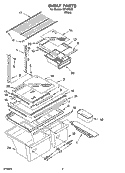 SHELF PARTS, OPTIONAL PARTS Diagram and Parts List for IMT188300  Inglis Refrigerator