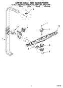 UPPER WASH AND RINSE PARTS Diagram and Parts List for KUDM01TJBT1  KitchenAid Dishwasher