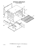 INTERNAL OVEN Diagram and Parts List for FGP215VW1  Roper Range